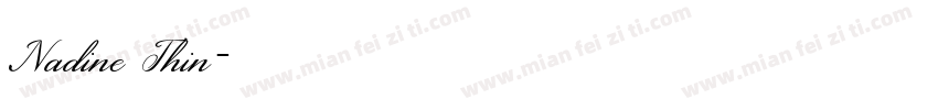 Nadine Thin字体转换